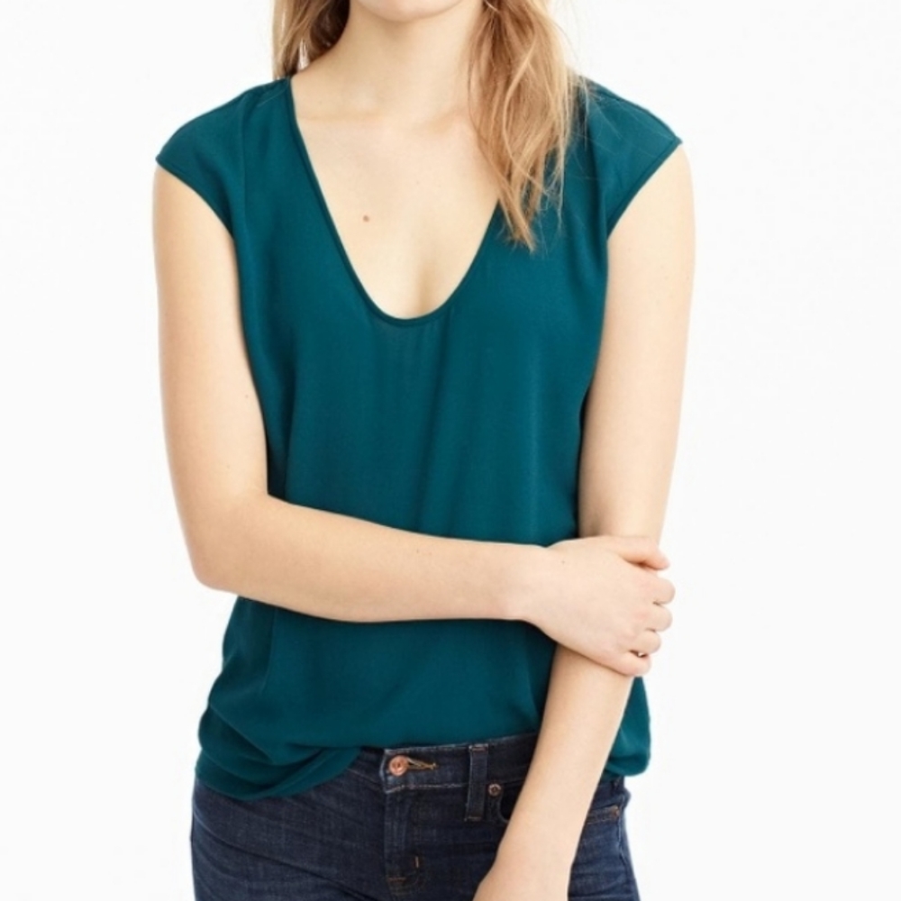 J. Crew shirt tail hem top